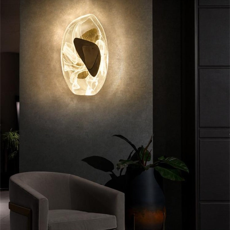 Nordic crystal led wall lamp elegant wall sconce