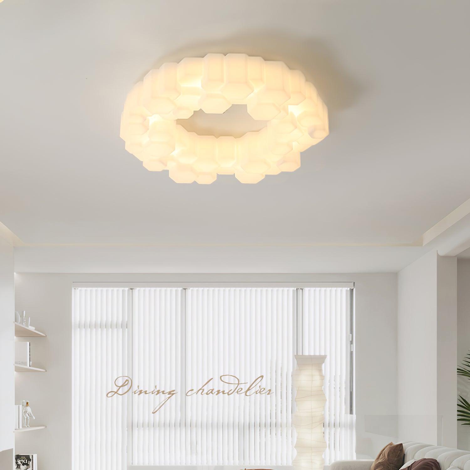 Quinn Moderne LED Deckenleuchte Schlafzimmer/Arbeitszimmer Weiß