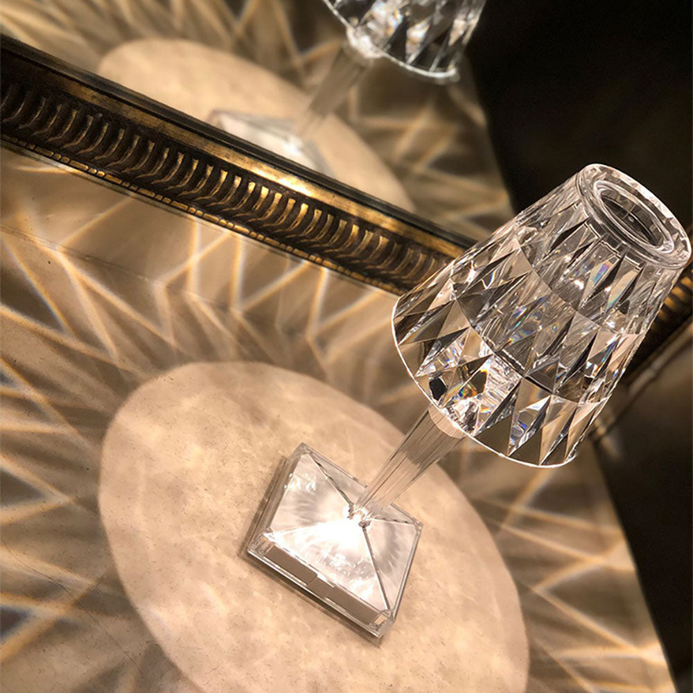 Kristy Design Kristall Diamant Tischlampe Licht, Wohn/Schlafzimmer, Acryl