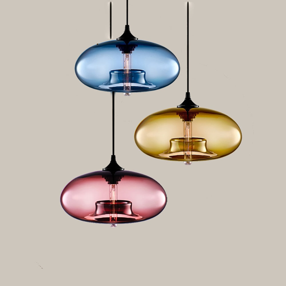 Morandi Modern Mehrfarbig LED Pendelleuchte Glas Ess/Wohnzimmer