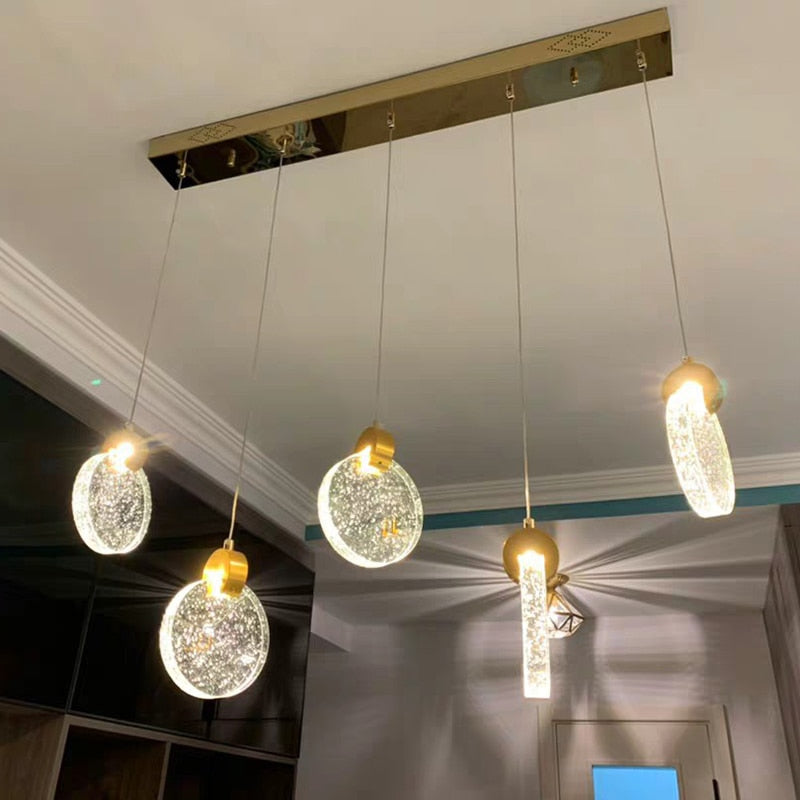 Kristy Modern LED Pendelleuchten Kristall, Wohnzimmer/Esstisch, Metall