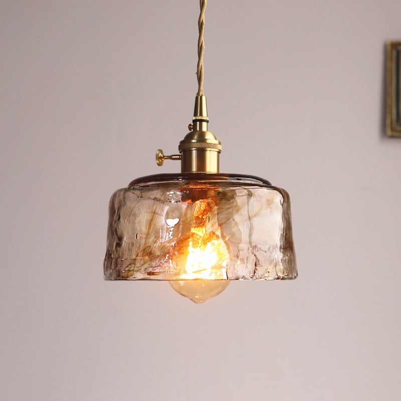 Levy Vintage LED Pendelleuchte, Gold, Metall/Glas. Esszimmer