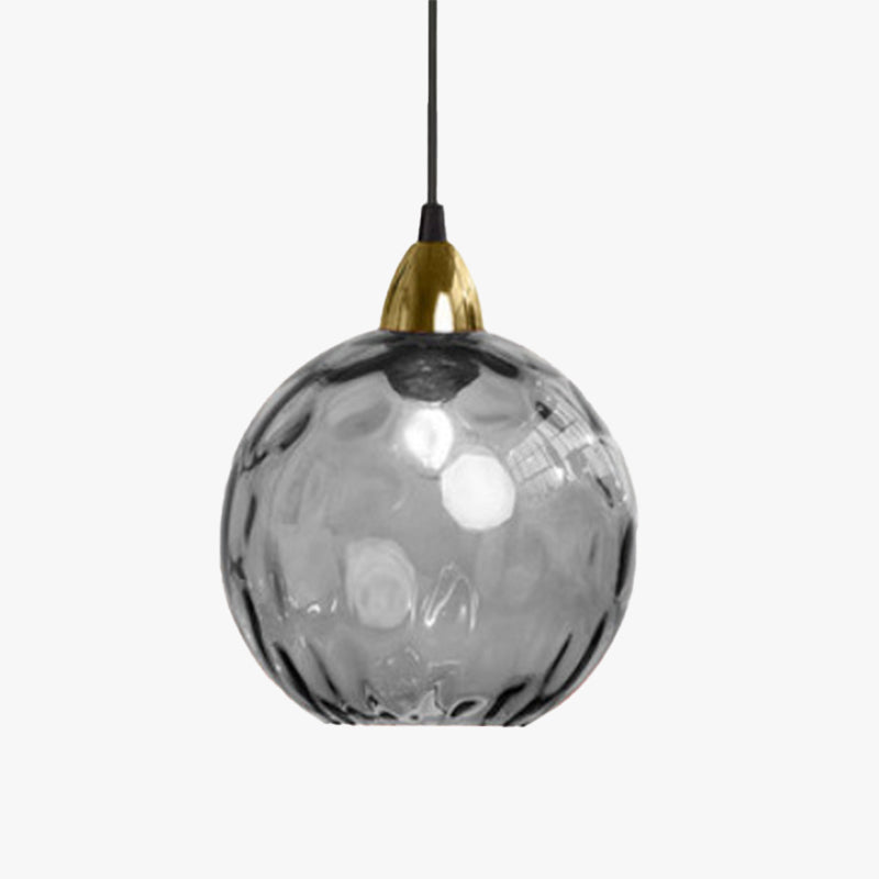 Hailie Design LED Bunte Pendelleuchte Glaskugel 1 Flammig Esstisch