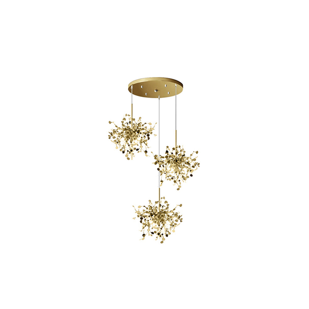 Olivia Vintage LED Kronleuchter Gold/Silber Sputnik Ess/Wohnzimmer Metall