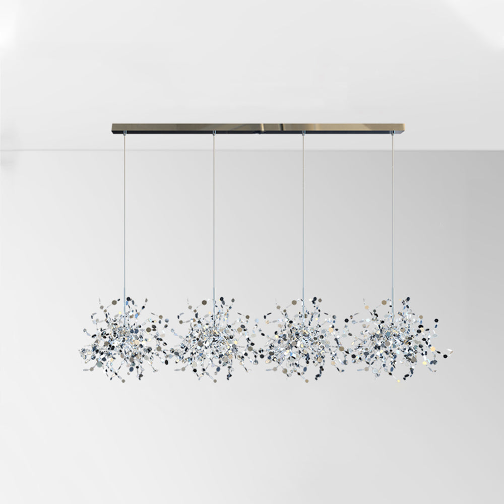 Olivia Morden LED Kronleuchter Gold/Silber Sputnik Ess/Wohnzimmer Metall