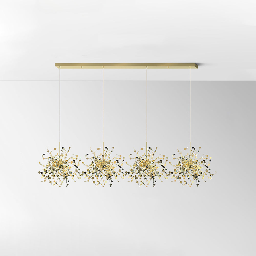 Olivia Morden LED Kronleuchter Gold/Silber Sputnik Ess/Wohnzimmer Metall