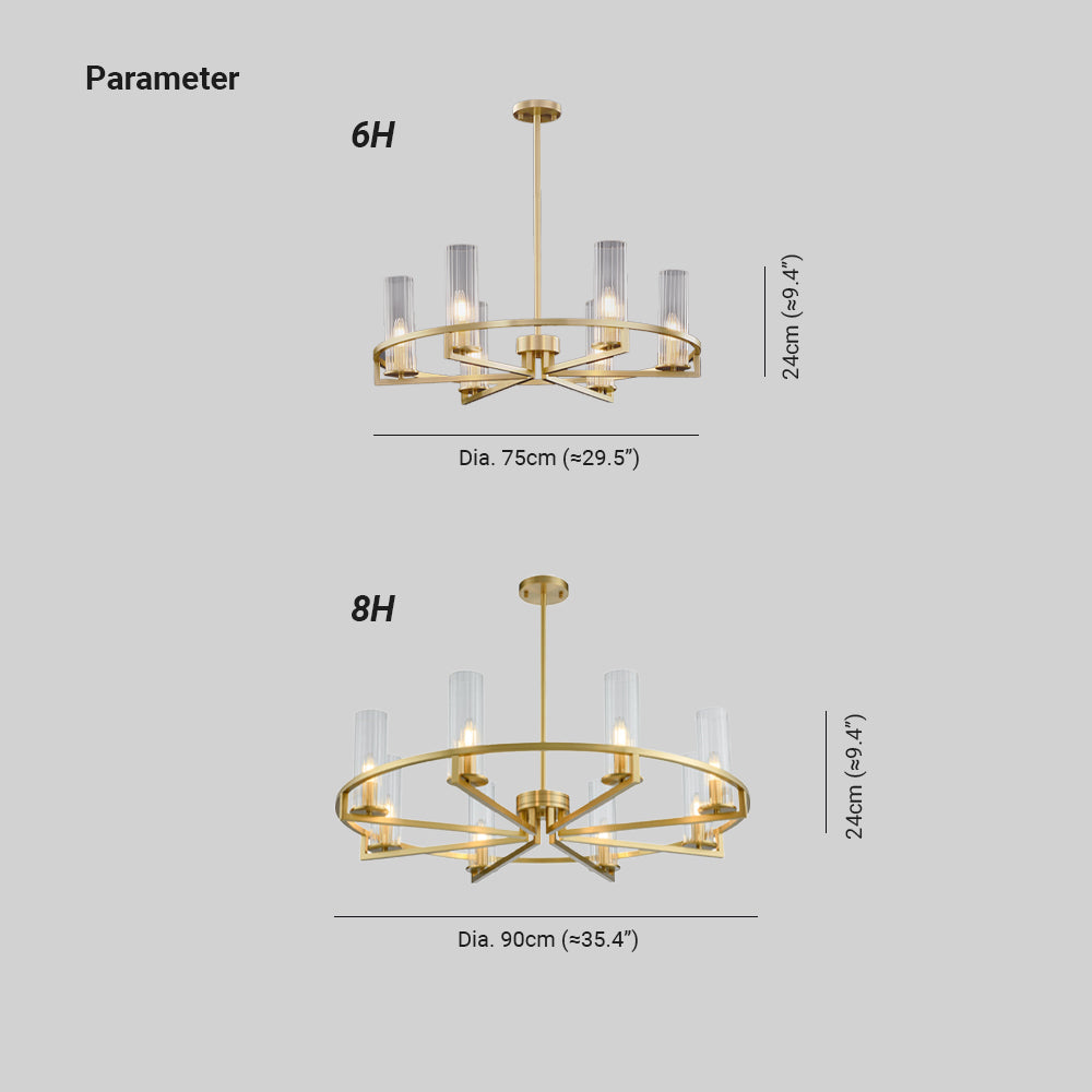 Arisha Post Modern Designer LED-Pendelleuchte aus Glas/Metall für Wohnzimmer/Schlafzimmer