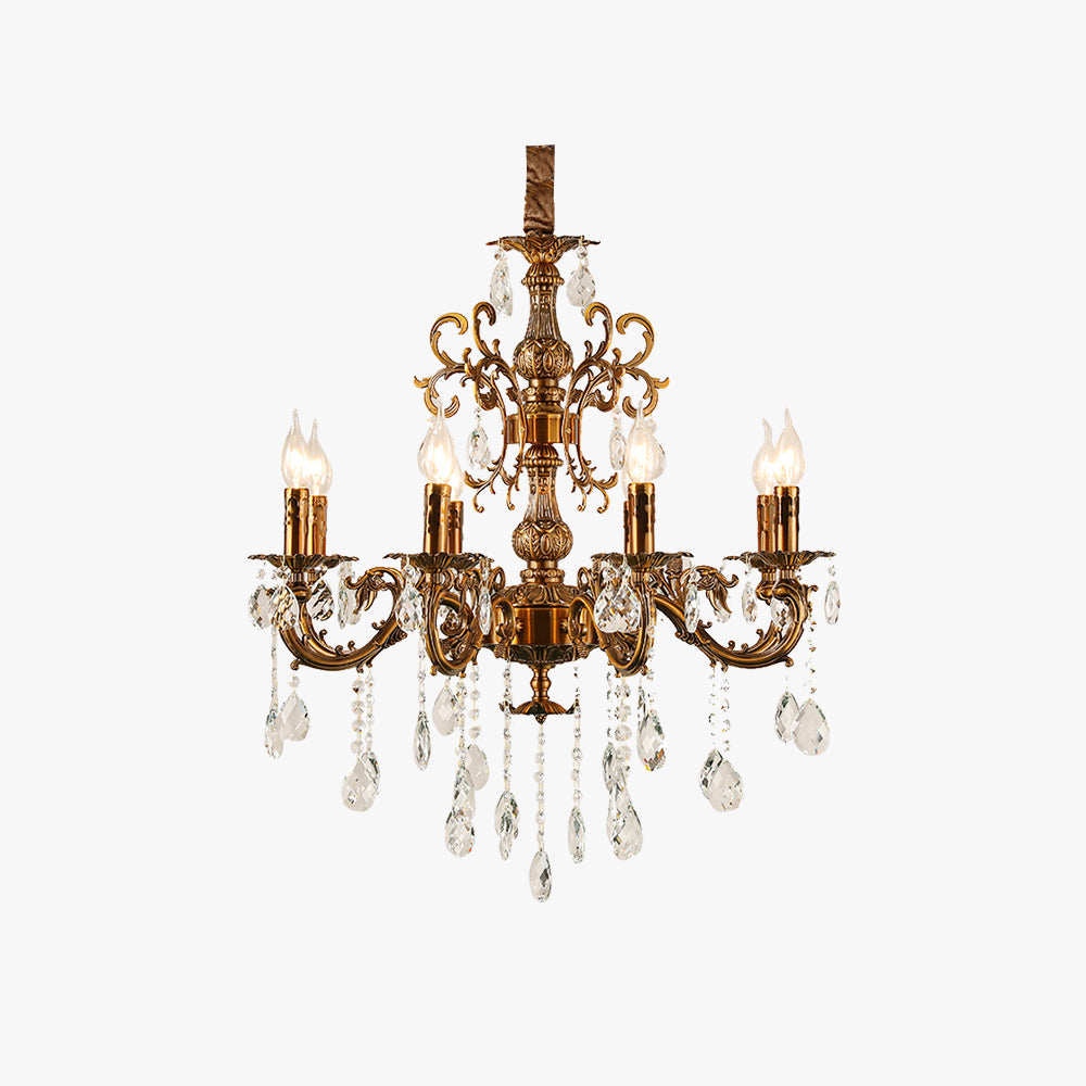 Silva Modern Design n LED Kronleuchter Kristall Luxus Golden Bronze Wohn/Esszimmer/Schlafzimmer