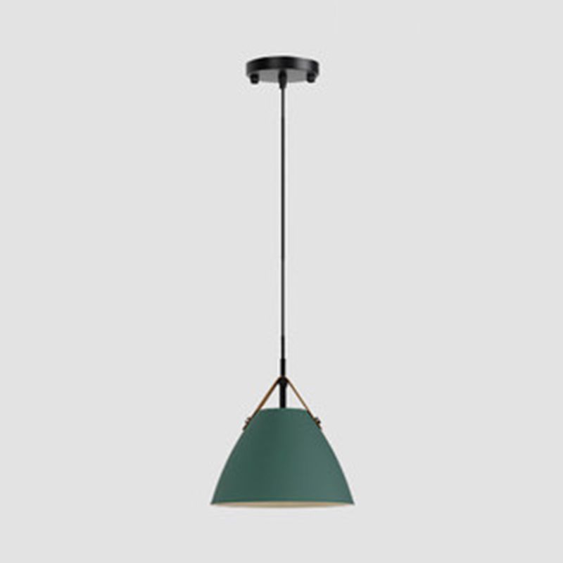 Morandi Modern LED Pendelleuchte Schwarz/Grau/Weiß/Rosa/Blau/Grün Wohn/Schlafzimmer Metall ∅26CM