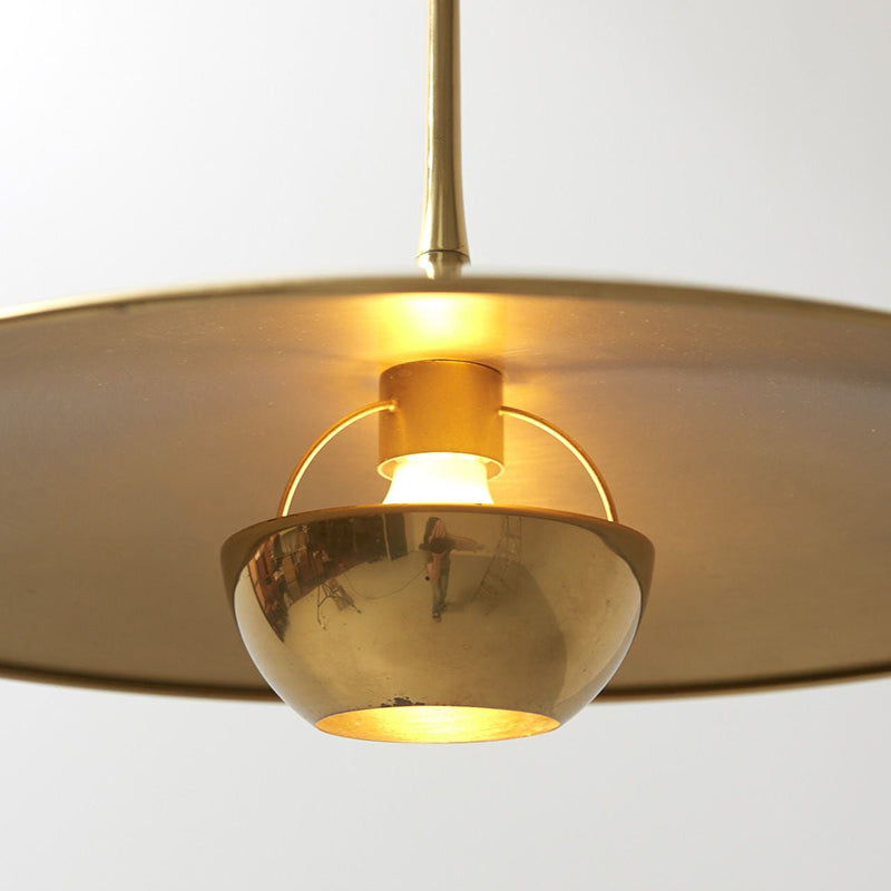 Cairns Modern LED Pendelleuchte Linear Schale Esstisch Gold Metall