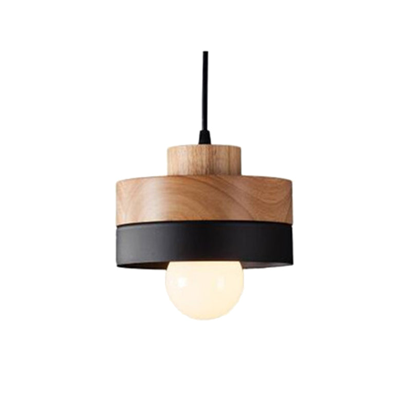 Morandi Modern LED Pendelleuchte Wohnzimmer Esszimmer, Schwarz/Weiß, Metall Holz