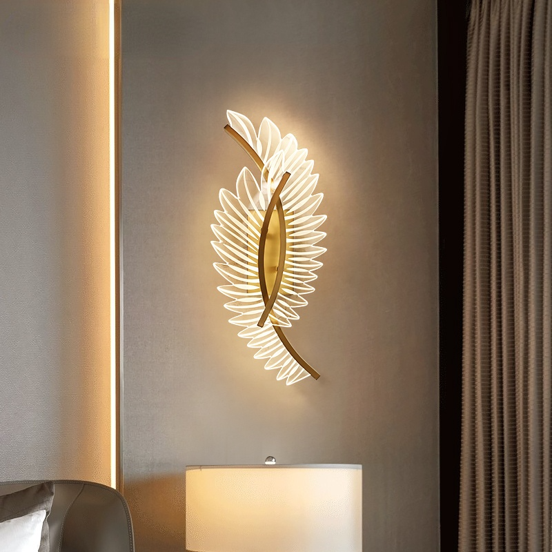 Kristy Modern LED Wandleuchte Innen Schlafzimmer/Wohnzimmer Gold