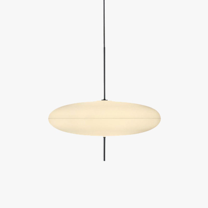 Leilani Modern LED Pendelleuchte Weiß Oval Wohnzimmer/Esszimmer Metall