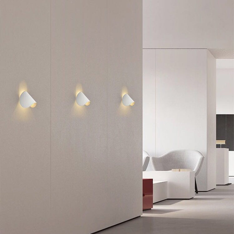 Eveline Modern Geometrisch LED 4 Farbe Wandleuchte Innen/Außen Metall