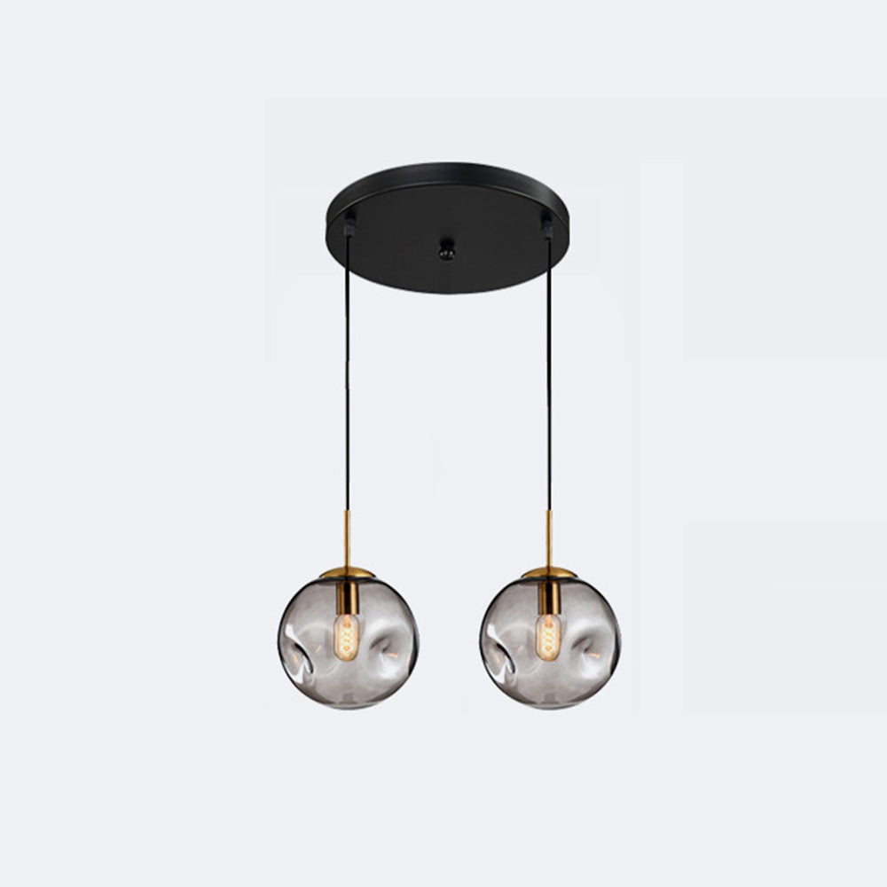 Hailie Moderne LED Pendelleuchte Esszimmer/Schlafzimmer Gold Metall & Glas