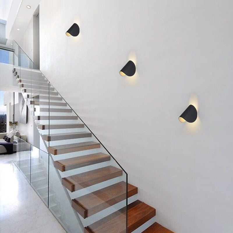 Eveline Modern Geometrisch LED 4 Farbe Wandleuchte Innen/Außen Metall