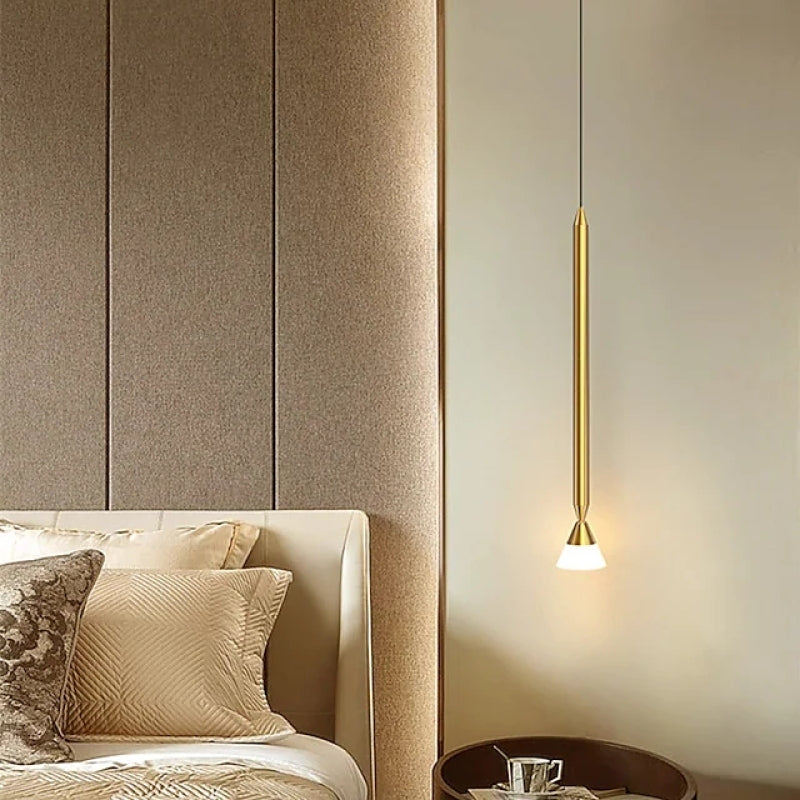 Carr Design LED Pendelleuchte Schwarz Linear Wohn/Schlafzimmer Metall