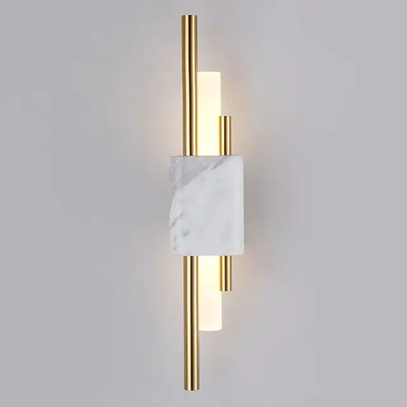 Alana Modern Linear LED Wandlampe Weiß/Gold/Grün Schlafzimmer Metall