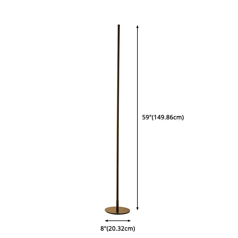 Edge Modern Linear LED Stehleuchte Silber/Gold/Schwarz Wohn/Schlafzimmer Metall