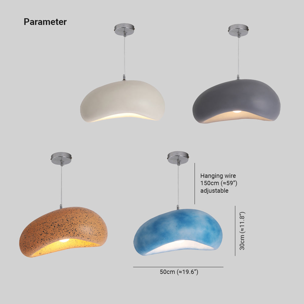 Byers Minimalistische LED Pendelleuchte Weiß/Holz Wohn/Esszimmer