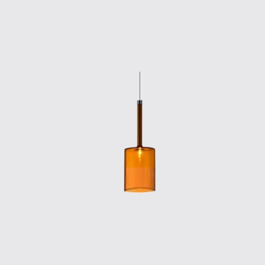 Hailie Modern Zylinder LED Pendelleuchte Klar/Rot/Orange/Grau Esstisch Glas