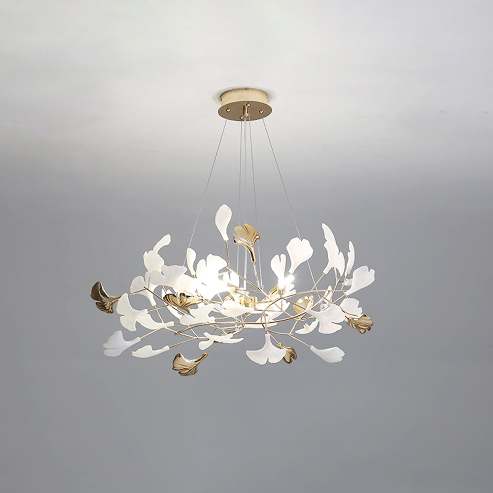 Olivia Modern LED Pendelleuchte Gold Schlaf/Wohnzimmer Metall&Silikon