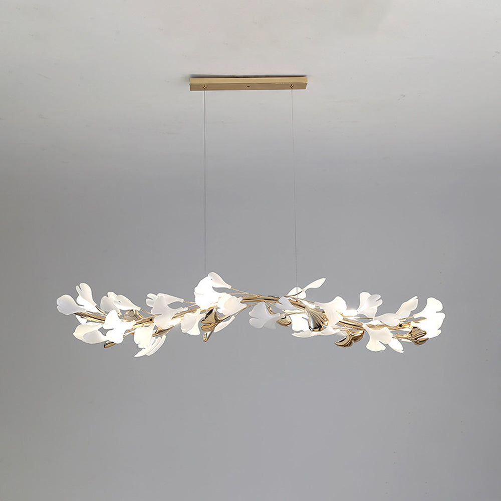 Olivia Modern LED Kronleuchte Blumen Wohn/Esszimmer Gold Metall