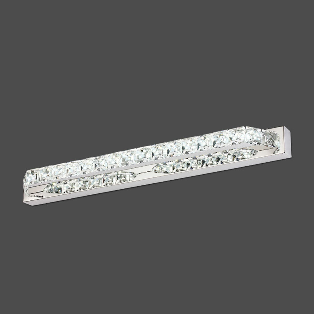 Kristy Luxury Design Linear LED Wandleuchte Silber/Gold Badezimmer Innen Metall&Kristall Dimmbar