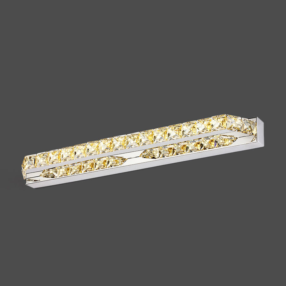 Kristy Luxury Design Linear LED Wandleuchte Silber/Gold Badezimmer Innen Metall&Kristall Dimmbar